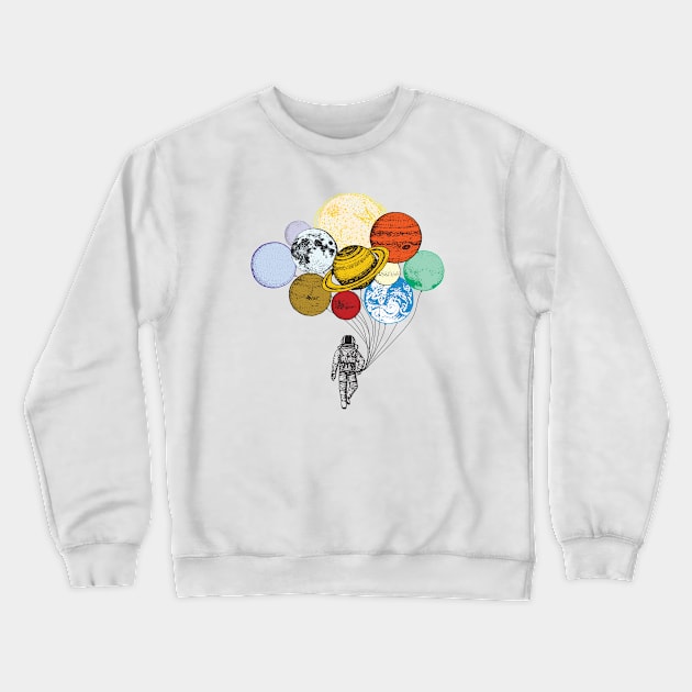 planets Crewneck Sweatshirt by Untethered Adventures 